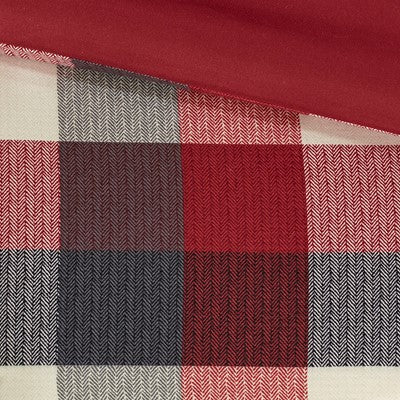 Madison Park Ridge 6 Piece Herringbone Duvet Cover Set in Red, King / Cal King MP12-4673