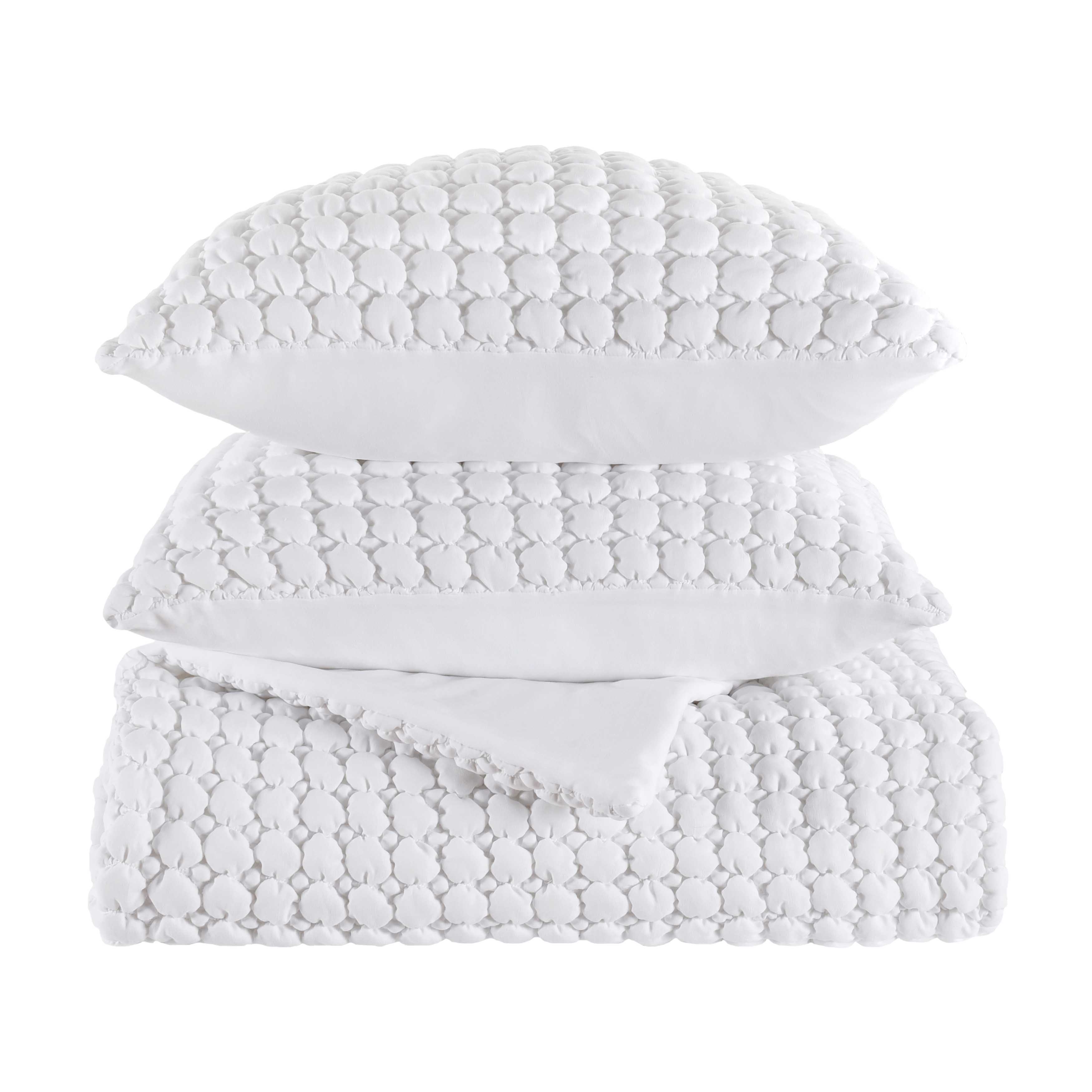 CloudPuffWhite3PieceQuiltSet-1