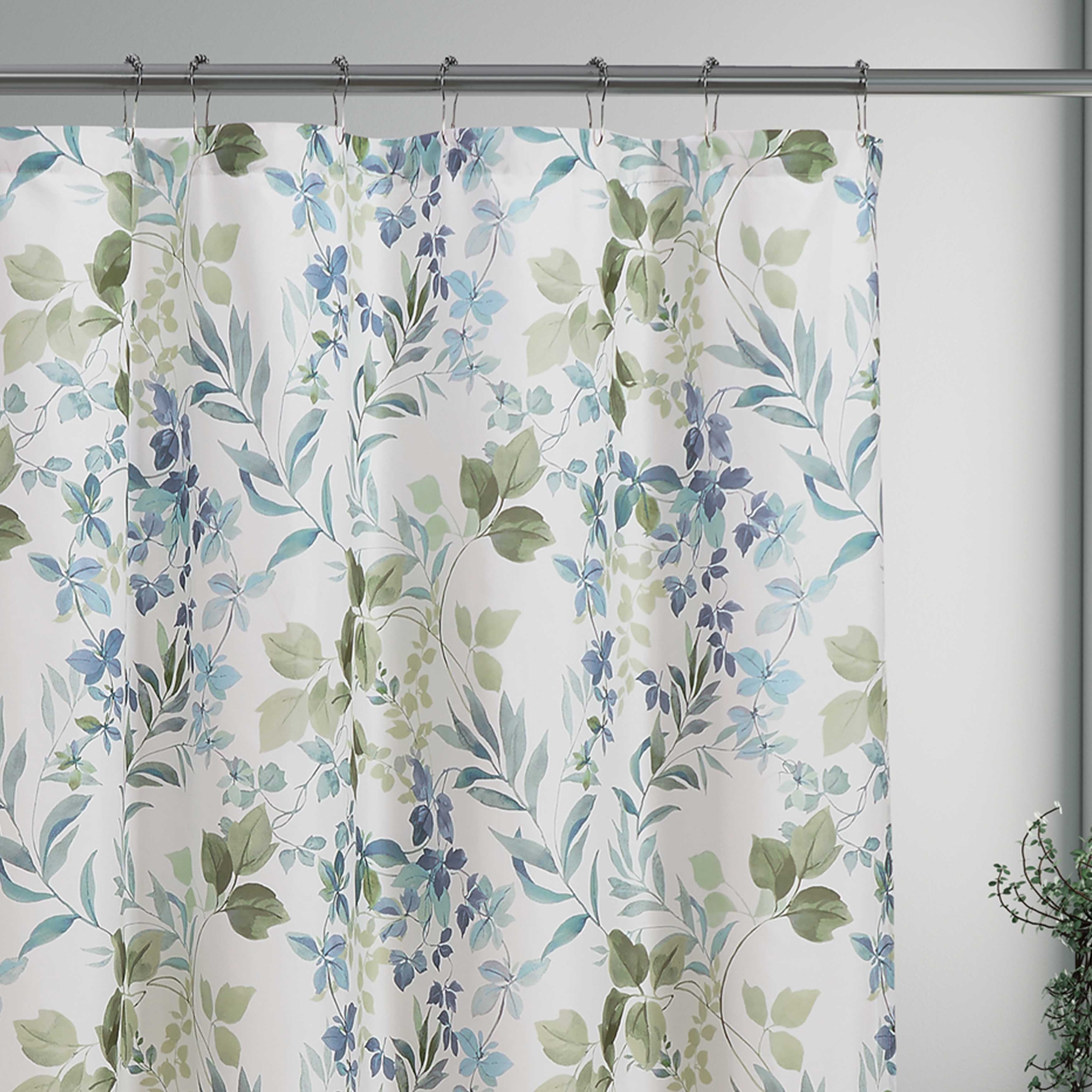 EvergreenBlueShowerCurtain