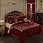 Laurenza Crimson 4 Piece Comforter Set