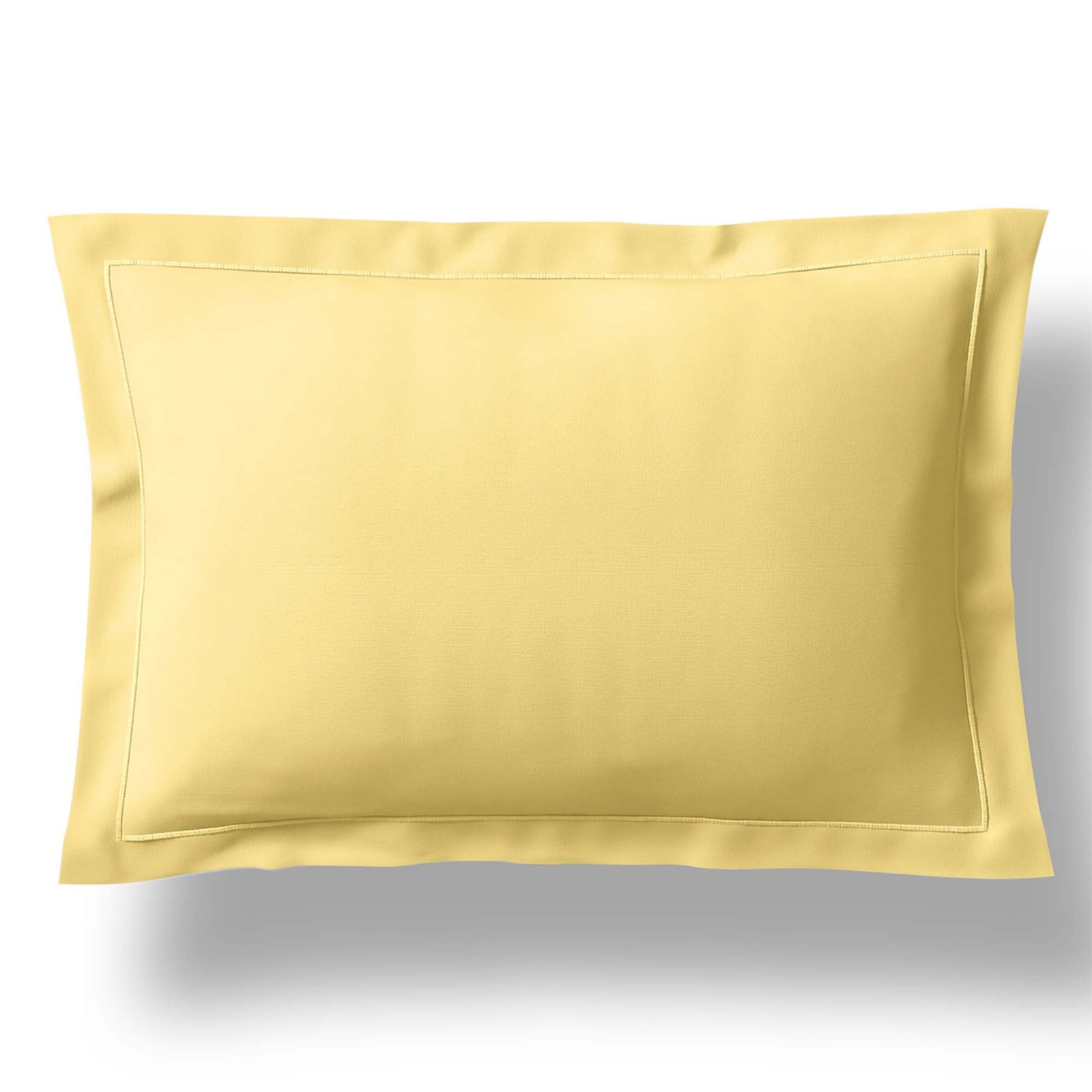 VexinPollenYellow100_CottonPercaleBoudoirSham