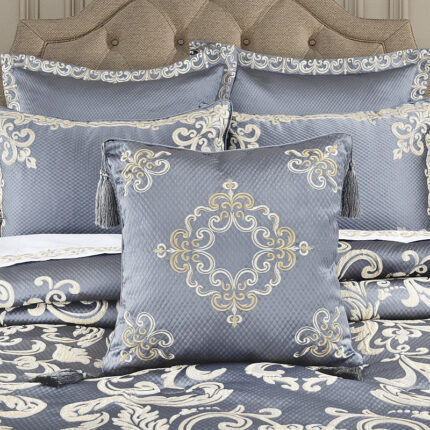 Dicaprio 18" Square Embellished Decorative Throw Pillow